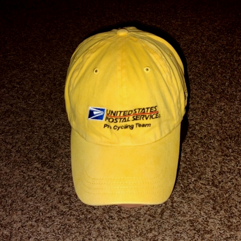 Nike USPS Pro Cycling Team Yellow Bikers Cap Rare